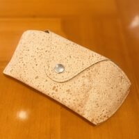 Cork glasses case