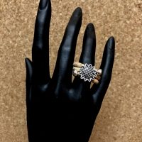 Cork whirlwind ring  "valley"