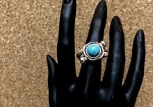 Cork ring, element with turquoise stone