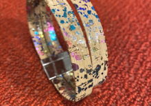 Cork bracelet "colorado" Silver