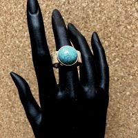 Bague en liège naturel "Turquoise"