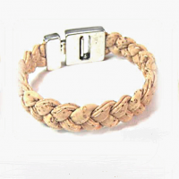 Cork bracelet natural pattern