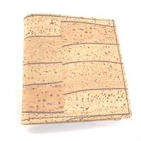 Portefeuille en liège unisexe, texture rustique