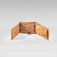 Cork wallet for men, made of cork fabric