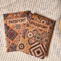 Étui passeport en liège