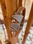 Cork bracelet, interspersed with gray ceramic