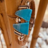 Camilia cork bracelet Sky blue