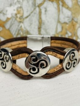 Bracelet double couleur -triskele