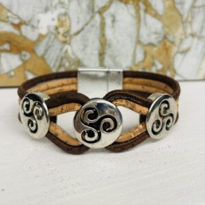 Bracelet double couleur -triskele