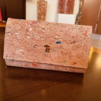 Portefeuille en liège,texture Veneza doré