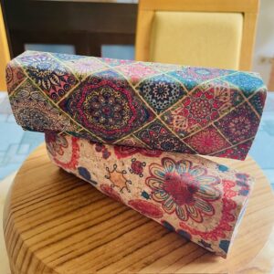 Étui à lunettes en liège imprimée