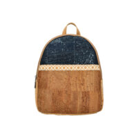 Sac à dos en liège bleu