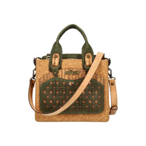 Sac à main en liège vert kaki