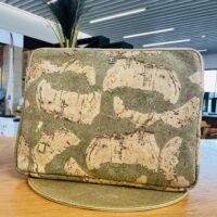 Porte Ordinateur, texture gold green