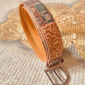 Ceinture femme en liège imprimé